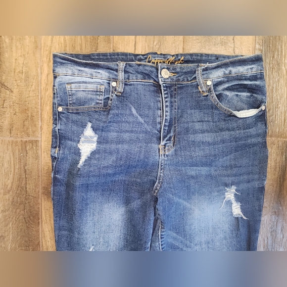 Copperflash Women Jeans Highrise slim Straight Leg 14 - Picture 5 of 6